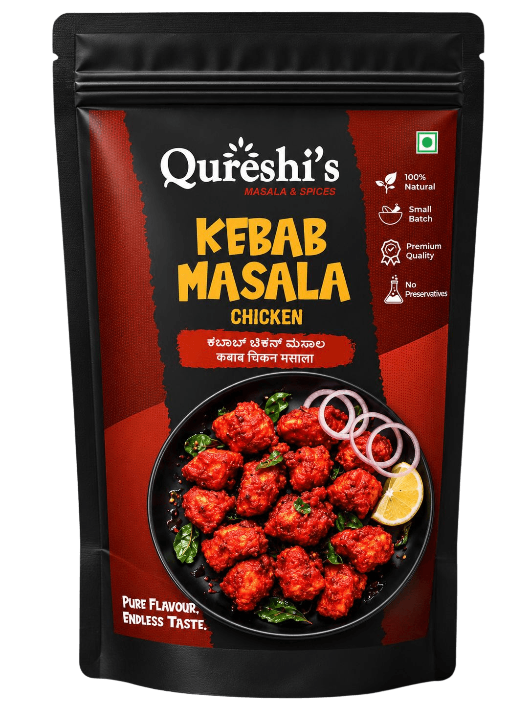 Qureshi's Chicken Kebab Masala pouch